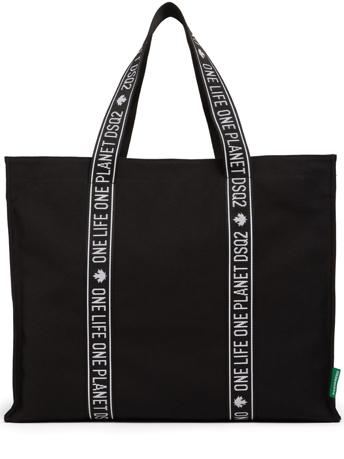 DSQUARED2 OLOP ORGANIC COTTON CANVAS SHOPPING BAG