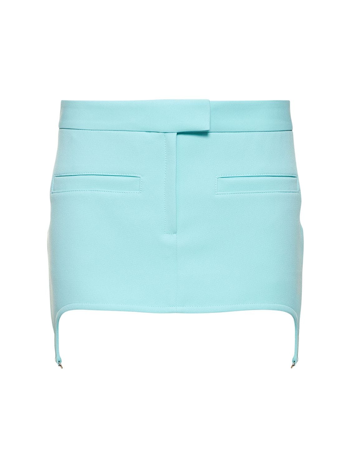 COURRÈGES TWILL SUSPENDER MINI SKIRT