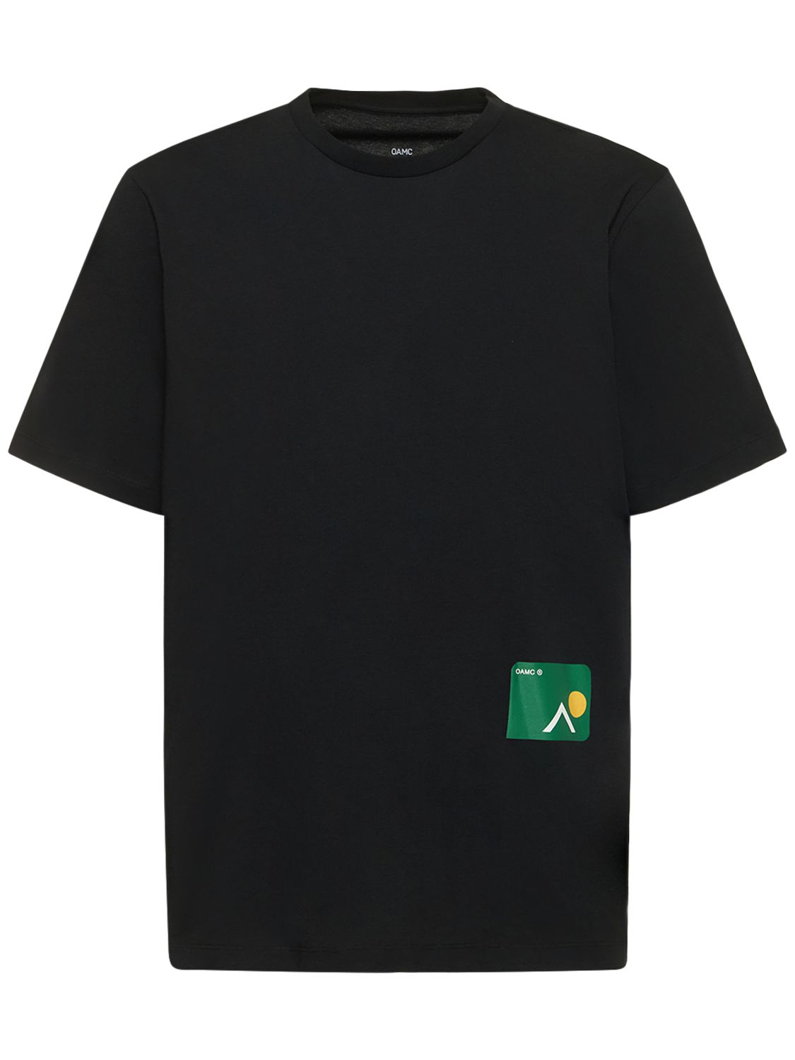 Oamc Summit Cotton T-shirt In Black