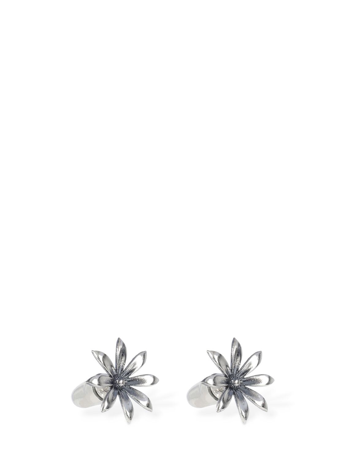 Shop Kusikohc Flower Stud Earrings In Silber