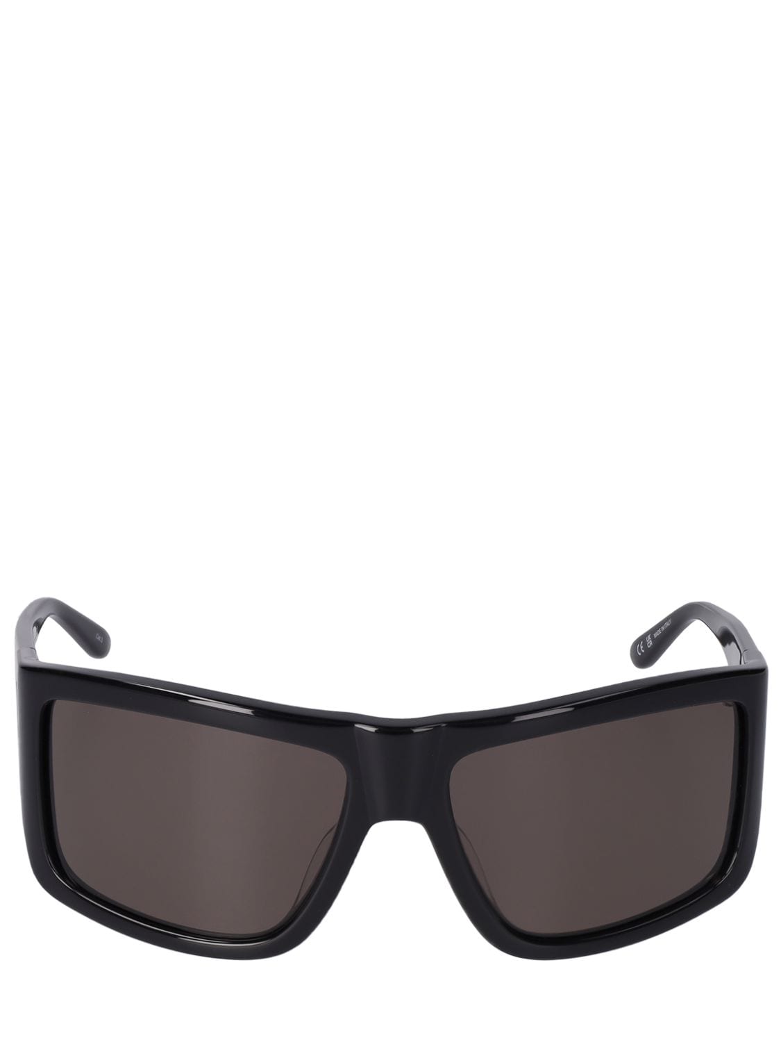 Courrèges Shock 2 Squared Acetate Sunglasses In Black