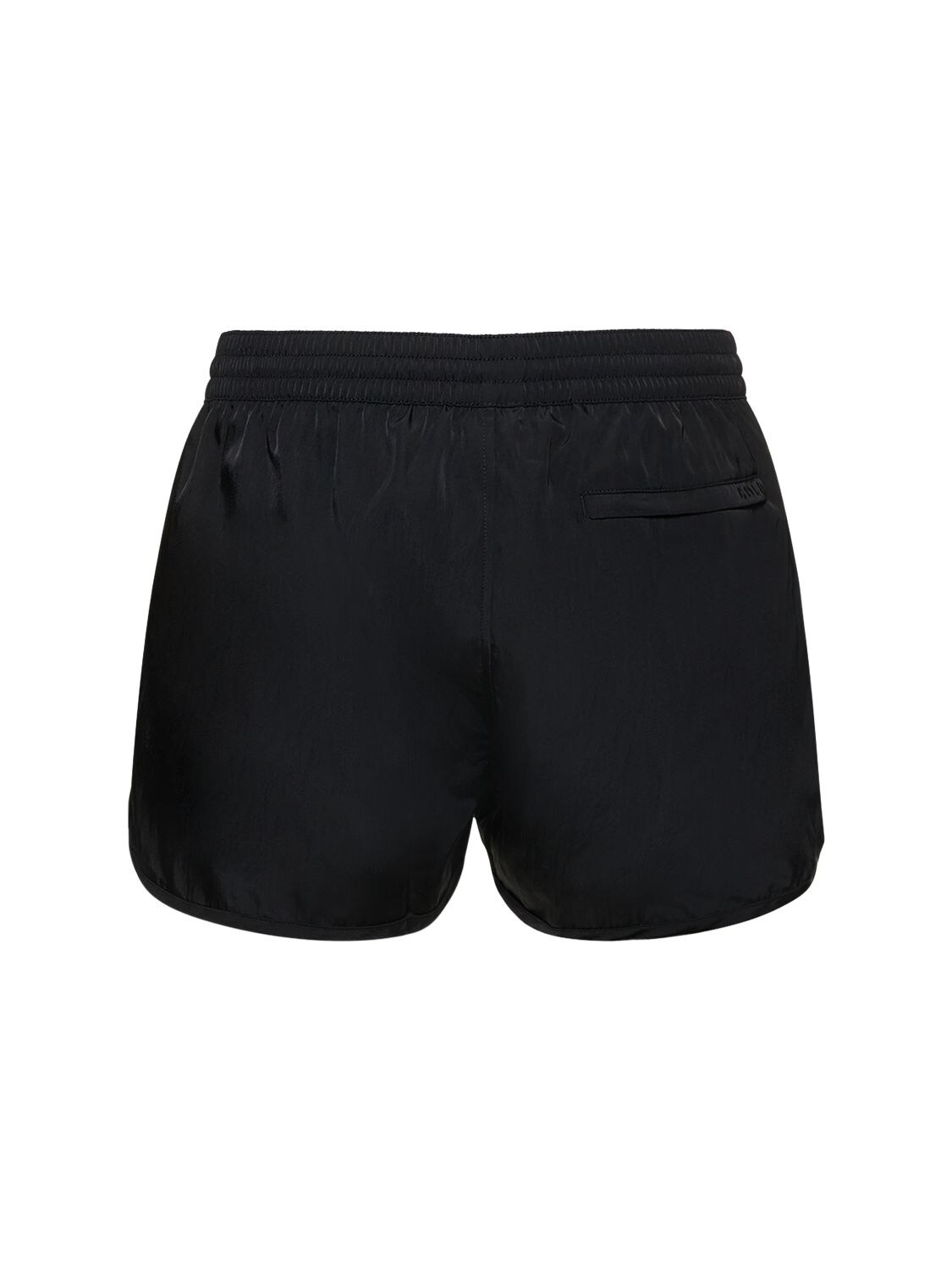 Shop Cdlp Econyl Satin Twill Swim Shorts In Black