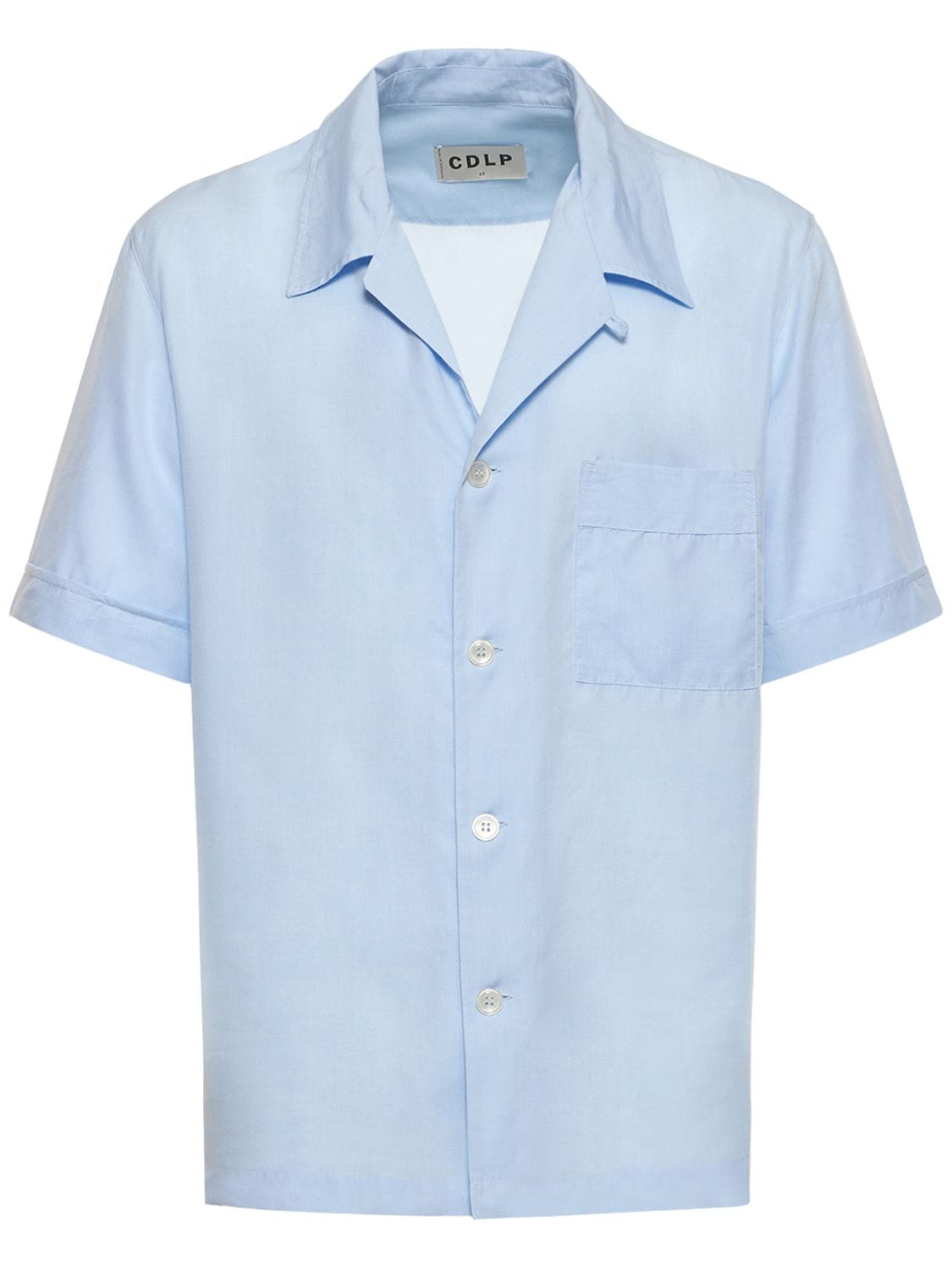 Lyocell S/s Pajama Shirt – MEN > CLOTHING > SHIRTS