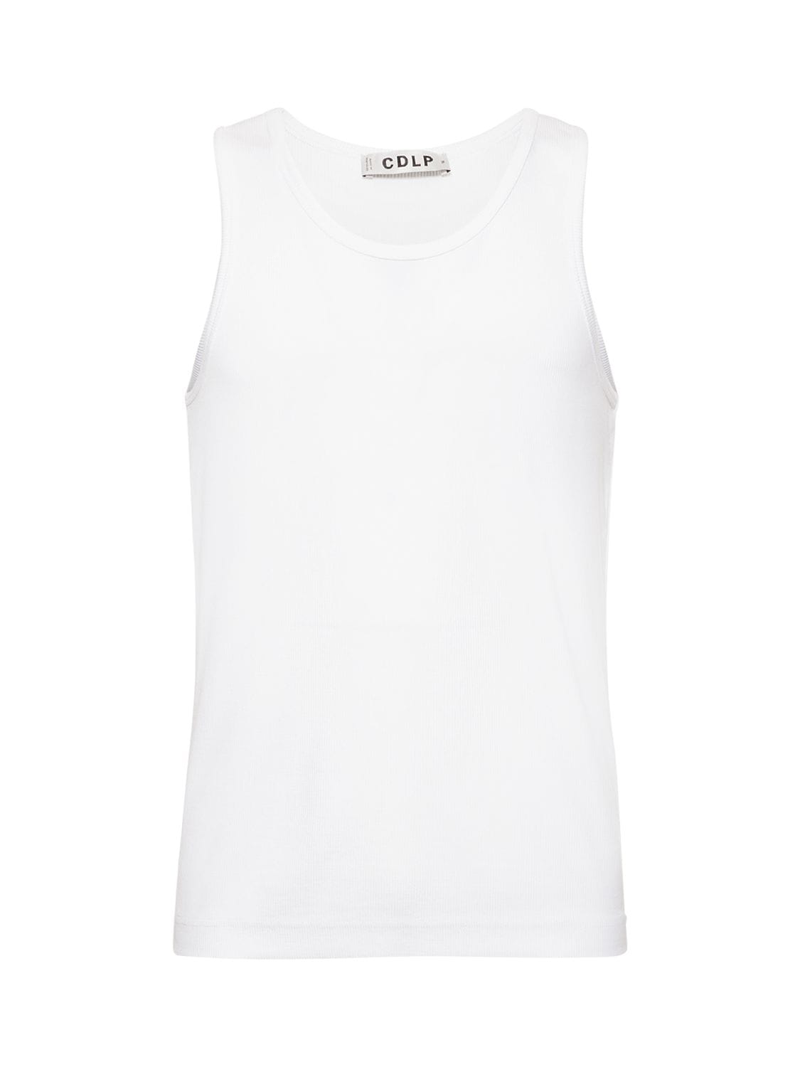Image of Ribbed Lyocell & Cotton Tank Top