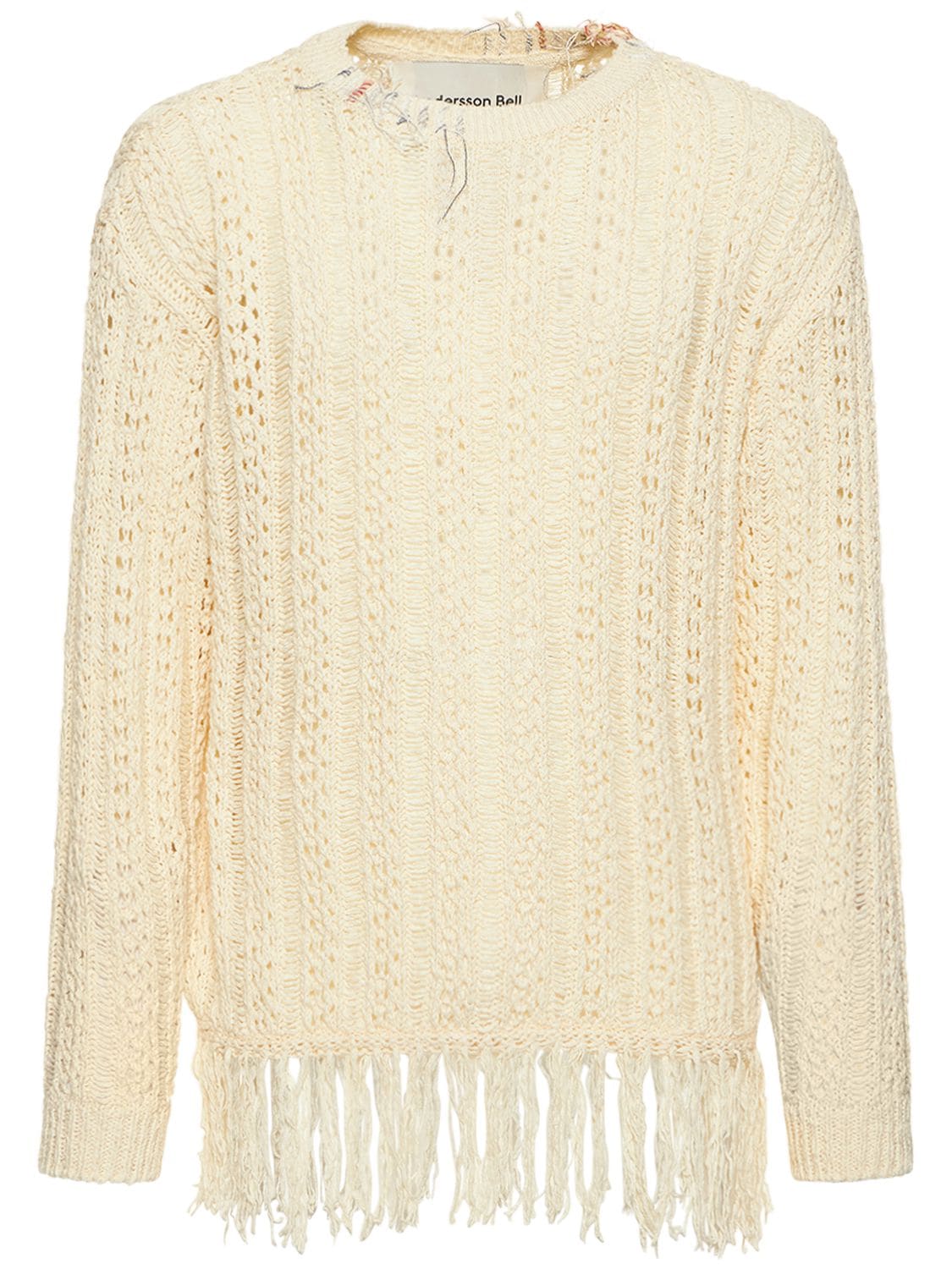 ANDERSSON BELL Cable Knit Cotton Sweater