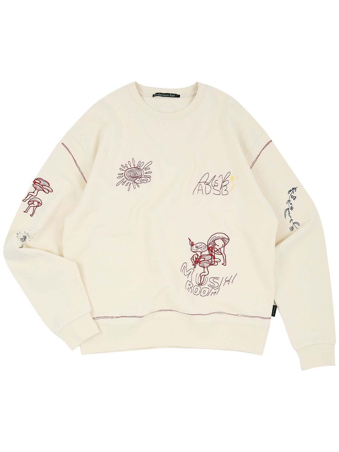 ANDERSSON BELL Mushroom Embroidery Cotton Sweatshirt | Smart Closet