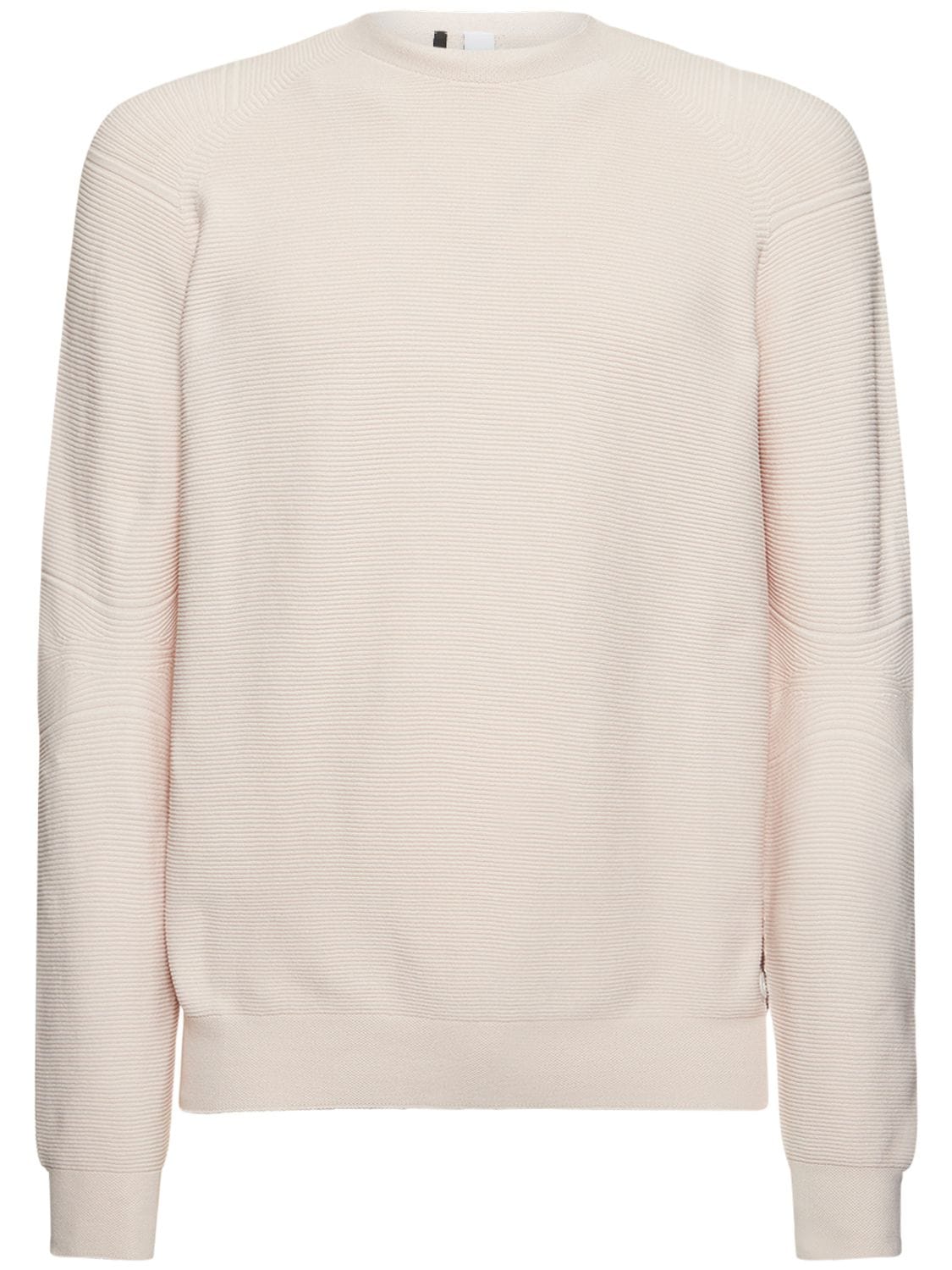 Seamless 3d Knit Crewneck Sweater – MEN > CLOTHING > KNITWEAR