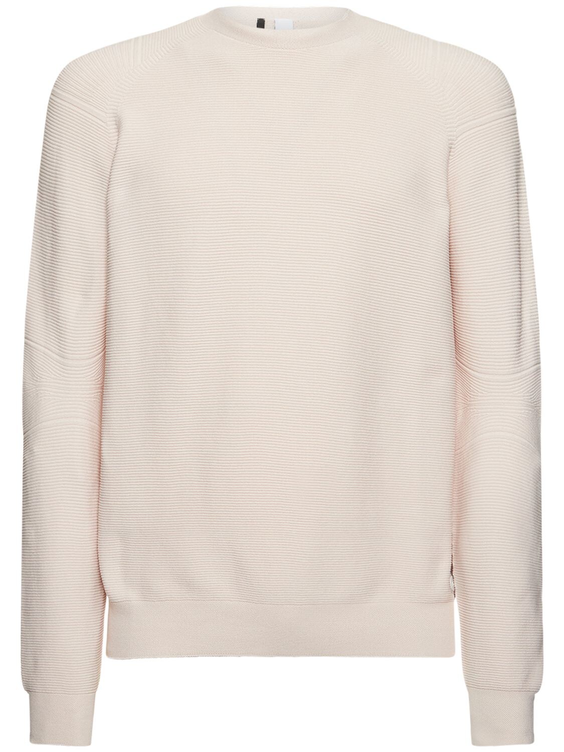 Alphatauri Seamless 3d Knit Crewneck Sweater In Off White