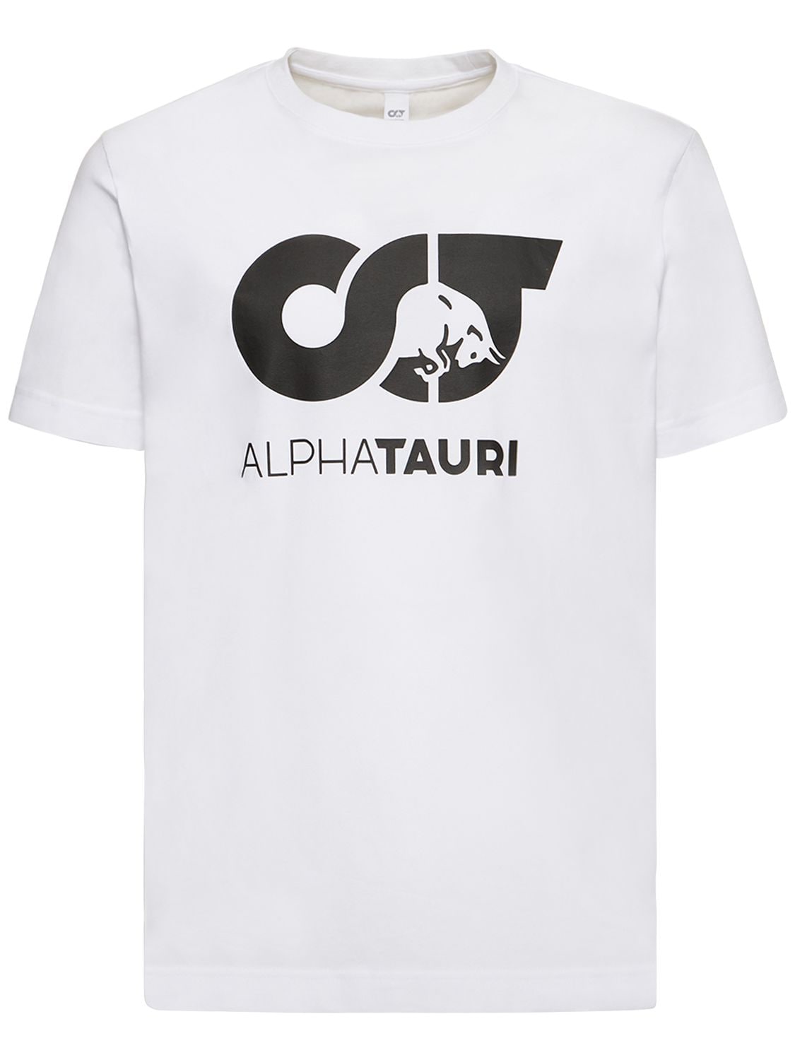 Alphatauri Logo Cotton T-shirt In White