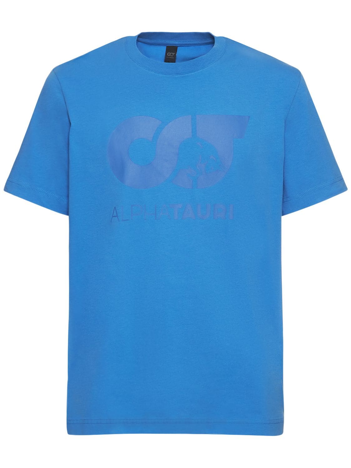 Alphatauri Logo Cotton T-shirt In Sky Blue