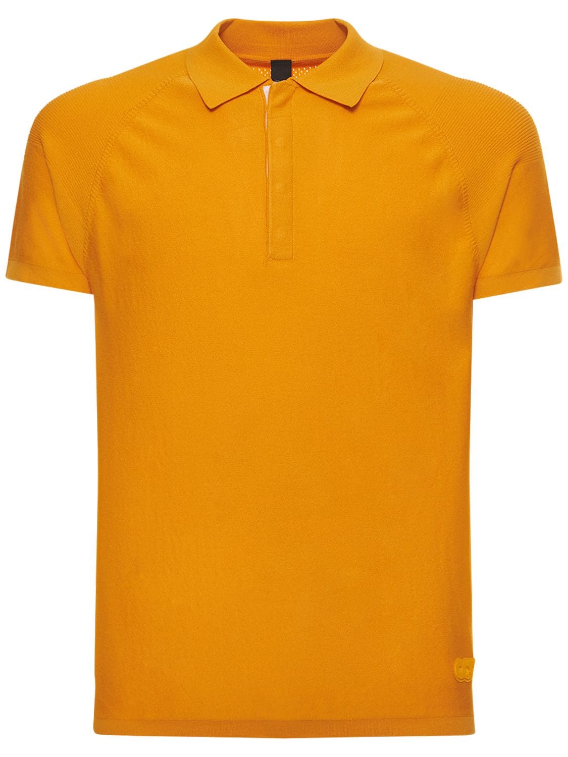 Alphatauri 3d针织polo衫 In Warm Yellow