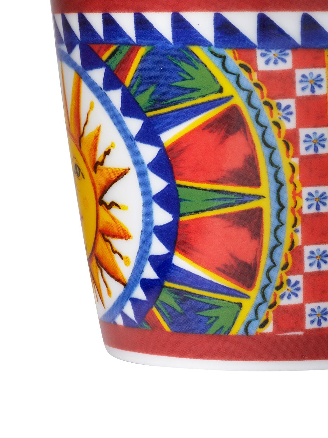 Shop Dolce & Gabbana Sole Porcelain Mug In Multicolor
