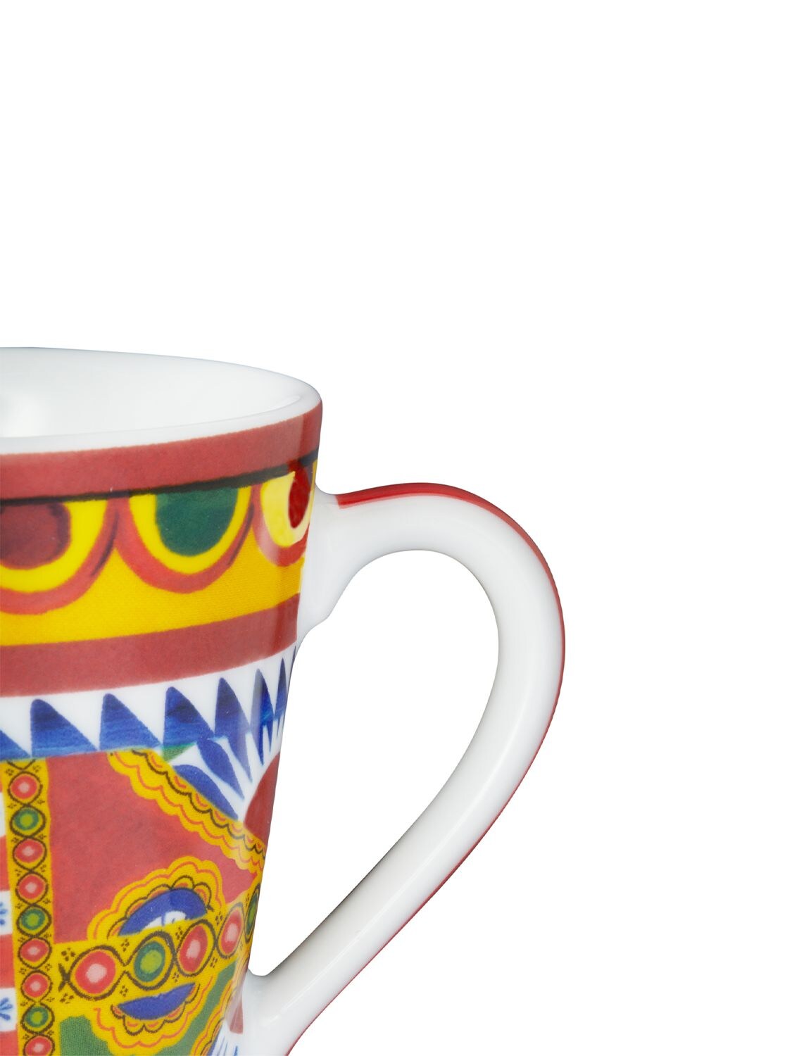 Shop Dolce & Gabbana Sole Porcelain Mug In Multicolor
