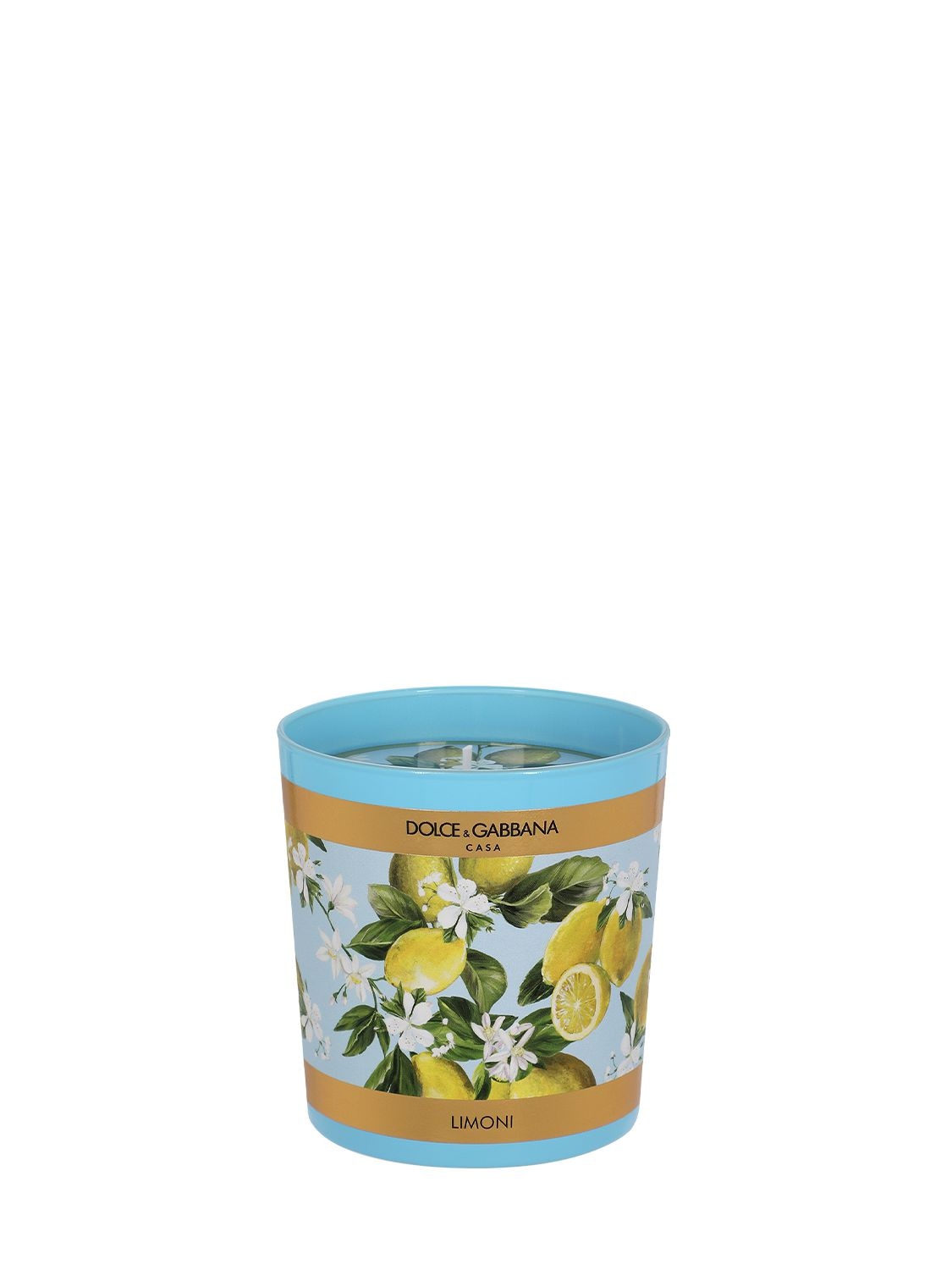 Dolce & Gabbana Lemon Scented Candle In Blue