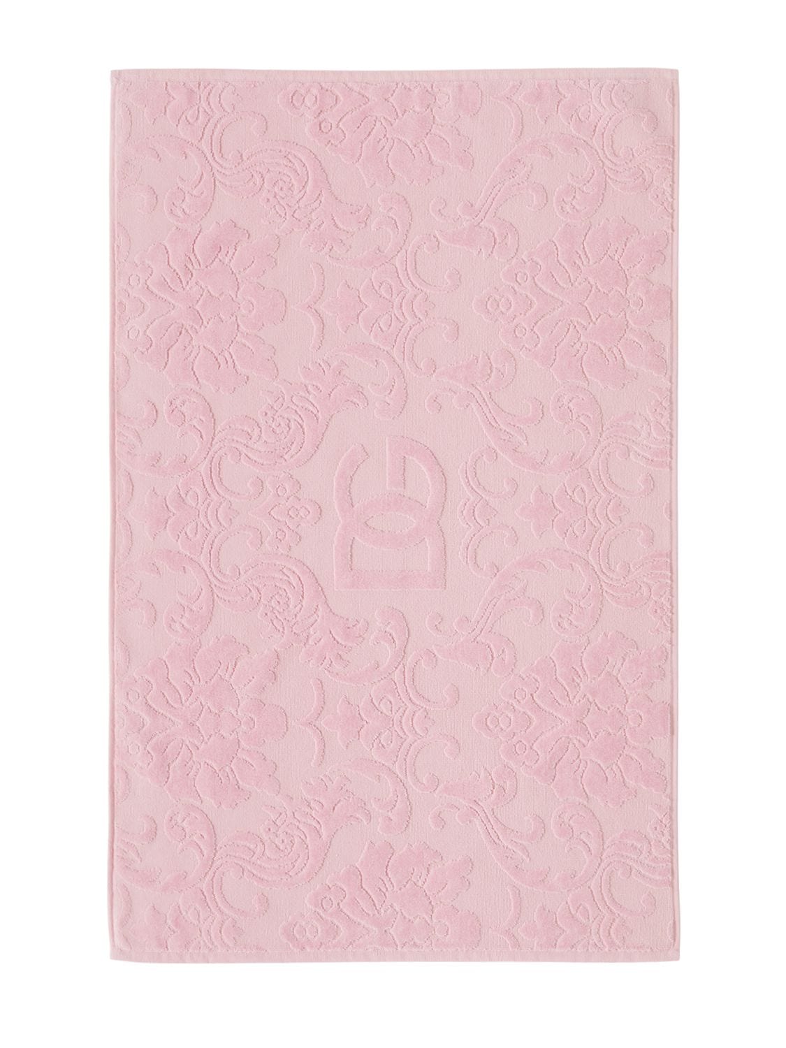 Dolce & Gabbana Cotton Terry Bathmat In Pink