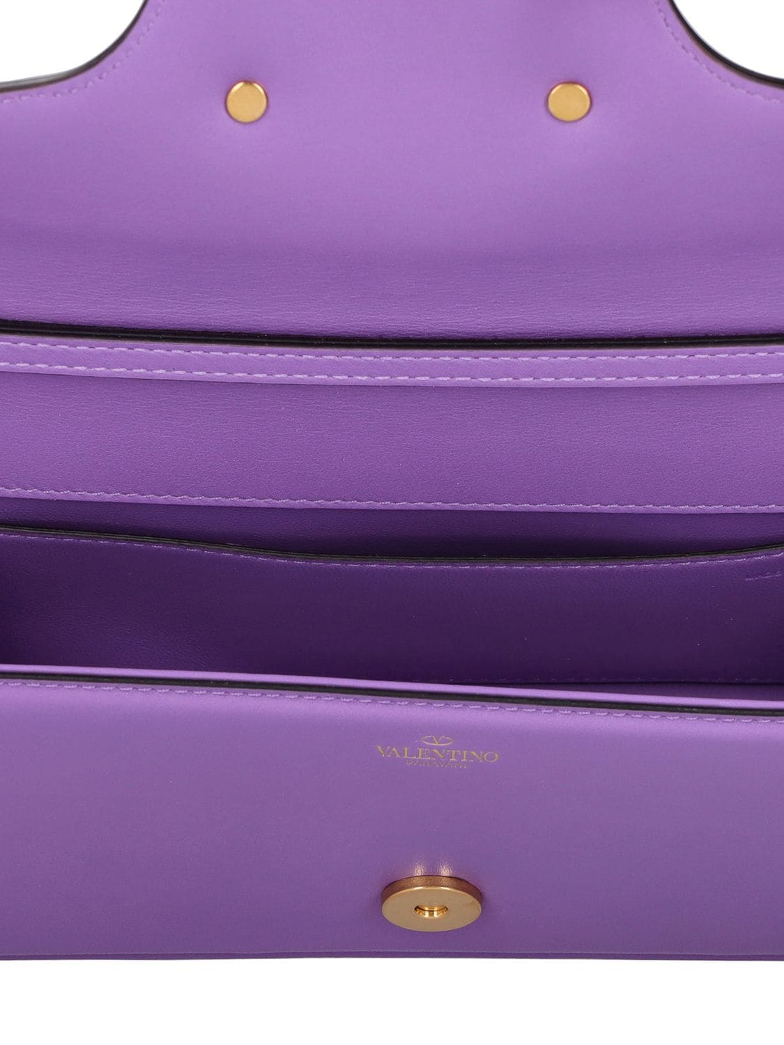 Shop Valentino Loco' Leather Shoulder Bag In Glicine