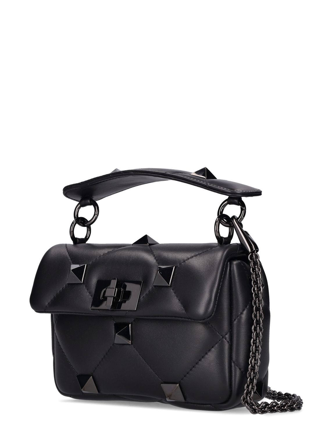 Valentino Roman Stud Small Quilted Shoulder Bag