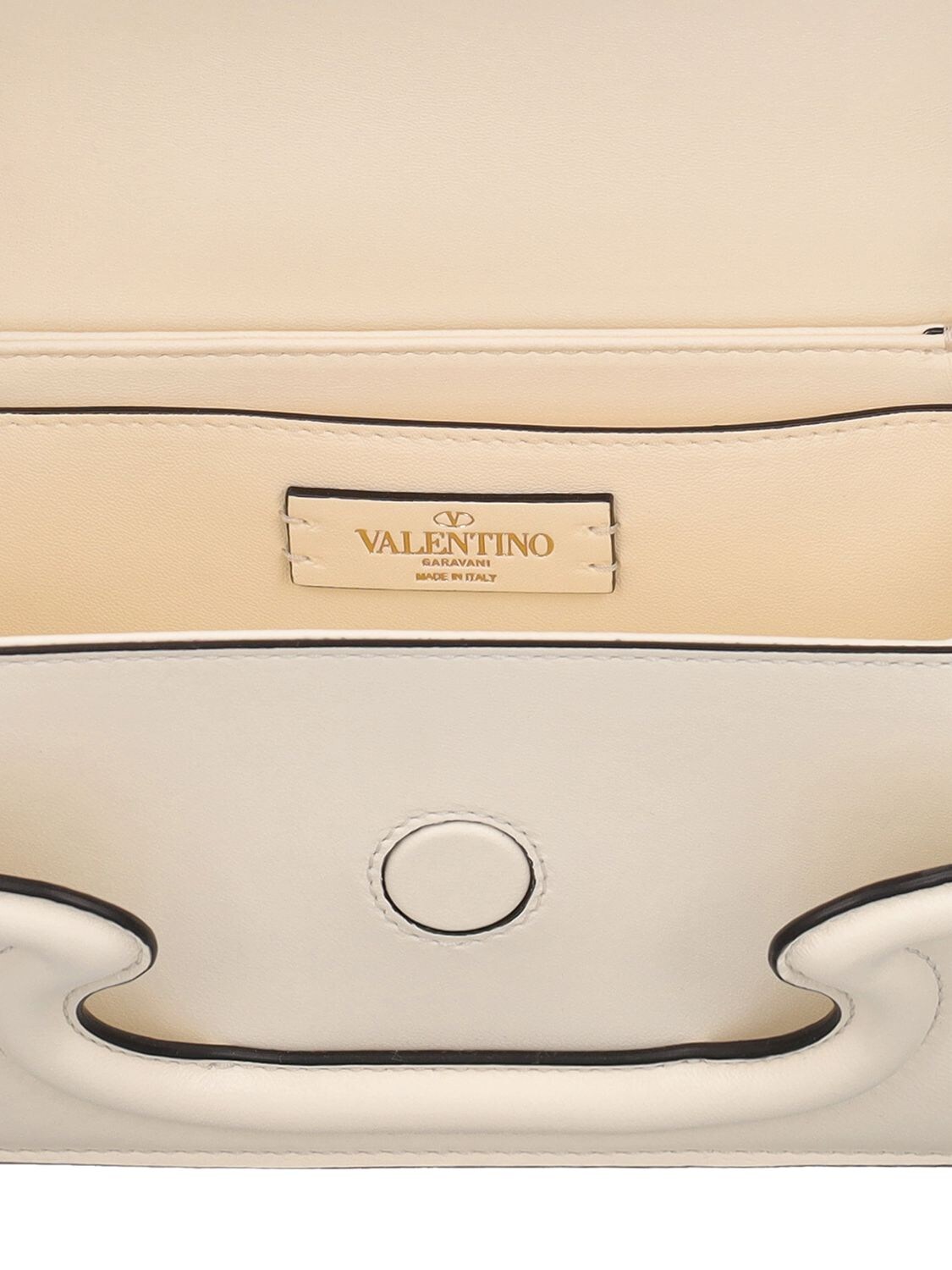 Shop Valentino Sculpture Shoulder Bag In Ivory