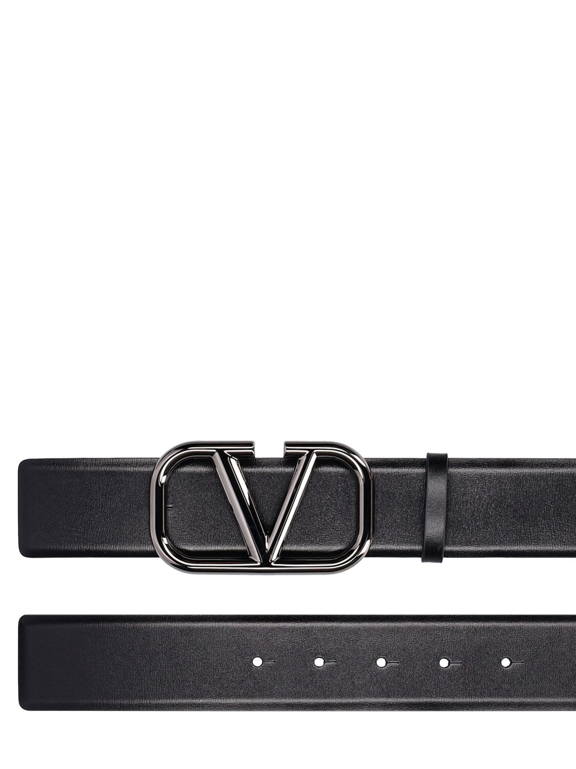 Shop Valentino 40mm Vlogo Signature Belt In Black