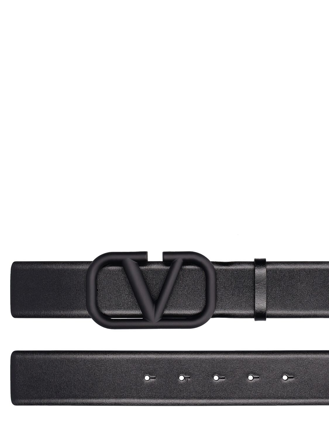 Shop Valentino 40mm Vlogo Signature Belt In Black