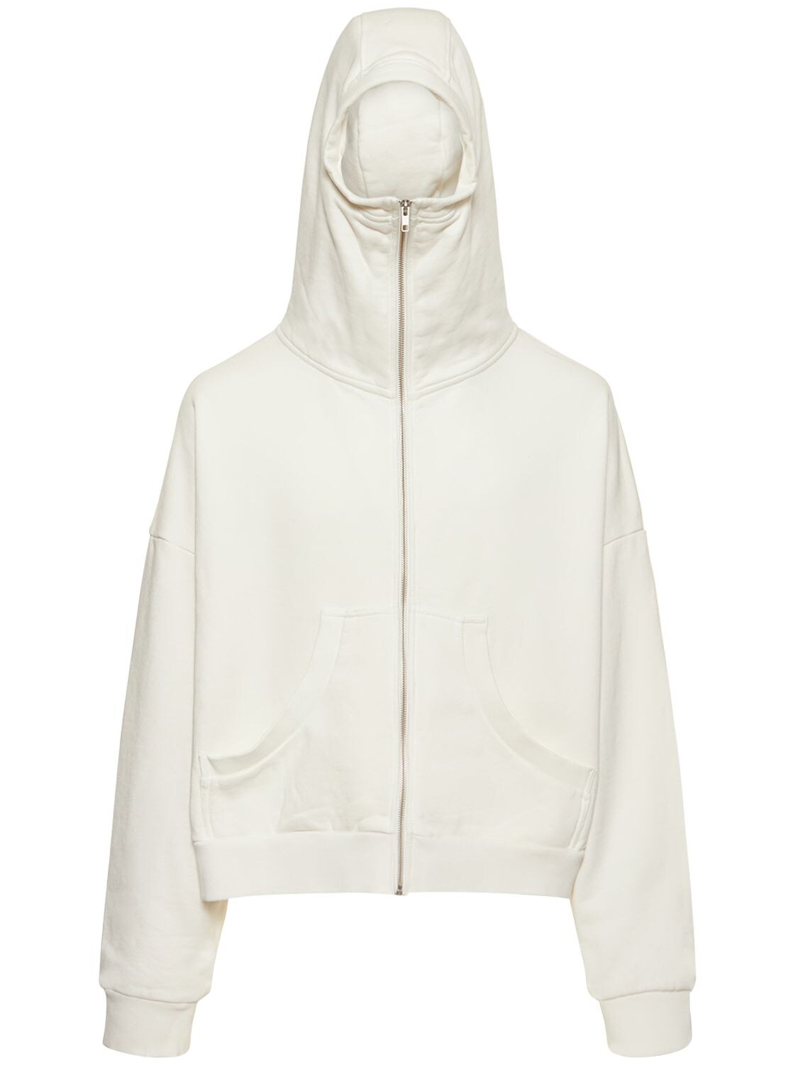 Entire Studios Full Zip Hooded Sweatshirt In White | ModeSens