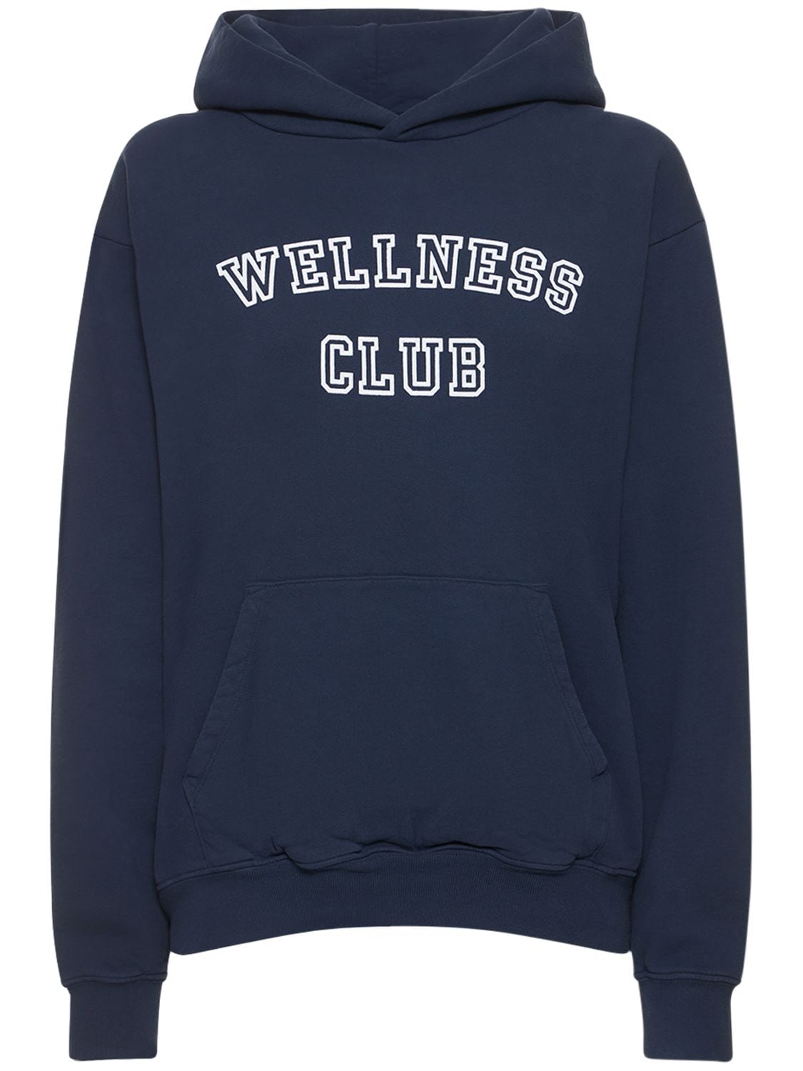 SPORTY AND RICH WELLNESS CLUB FLOCKED HOODIE