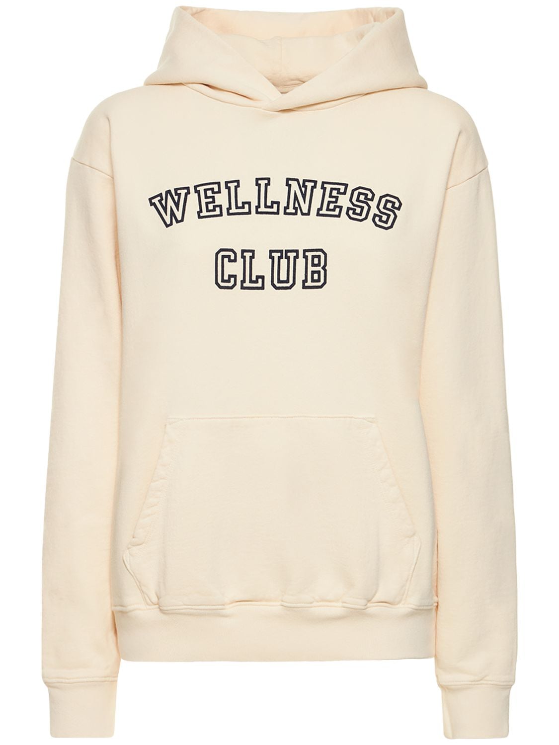 SPORTY AND RICH WELLNESS CLUB FLOCKED HOODIE
