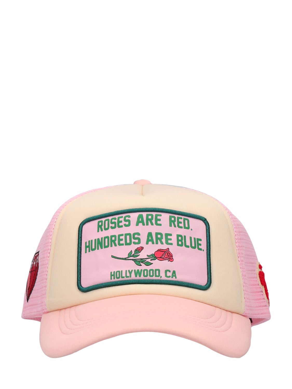 Homme + Femme La Beverly Hills Cotton Trucker Hat In Pink,multi