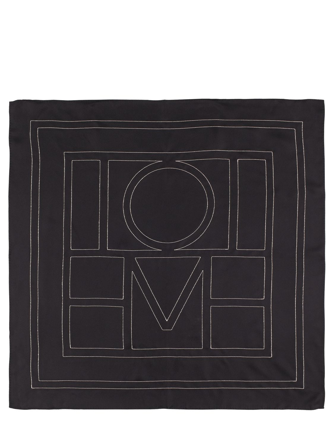 Totême Monogram Silk Scarf