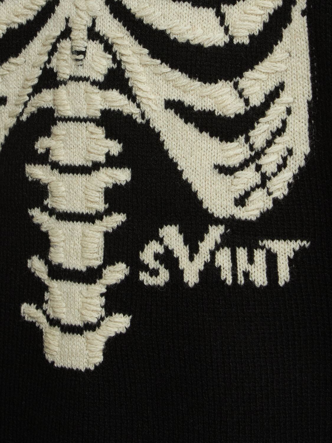Saint Michael Vlone X Knitted Jumper In Black | ModeSens