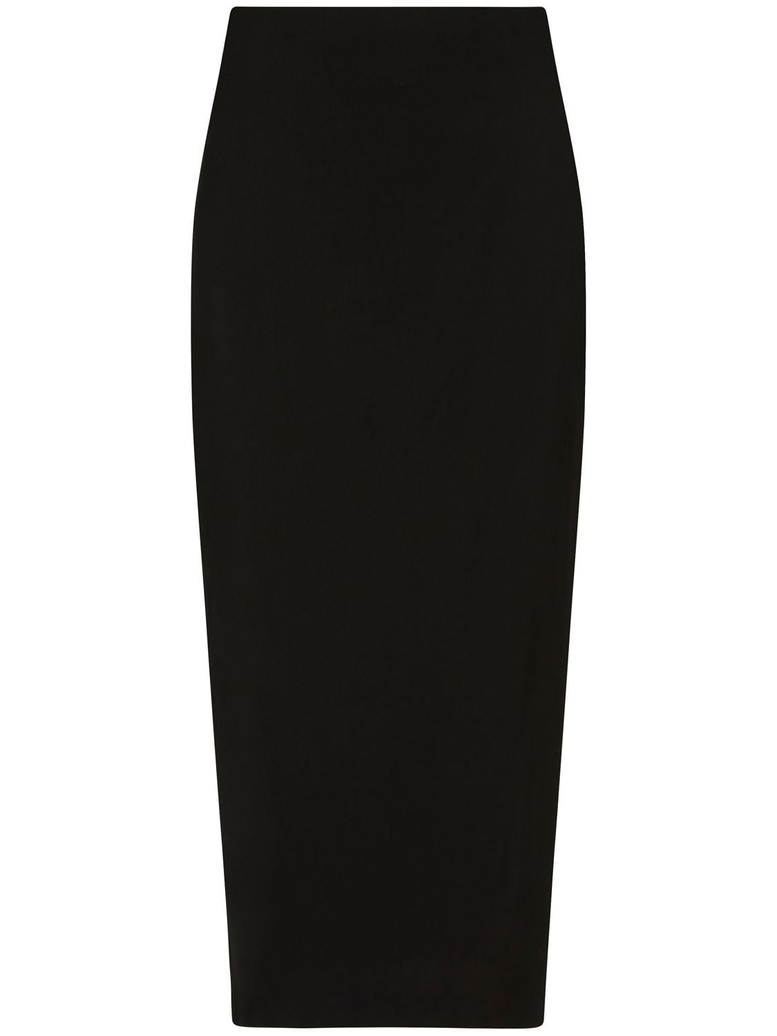 St.agni Low Waist Midi Pencil Skirt In Black