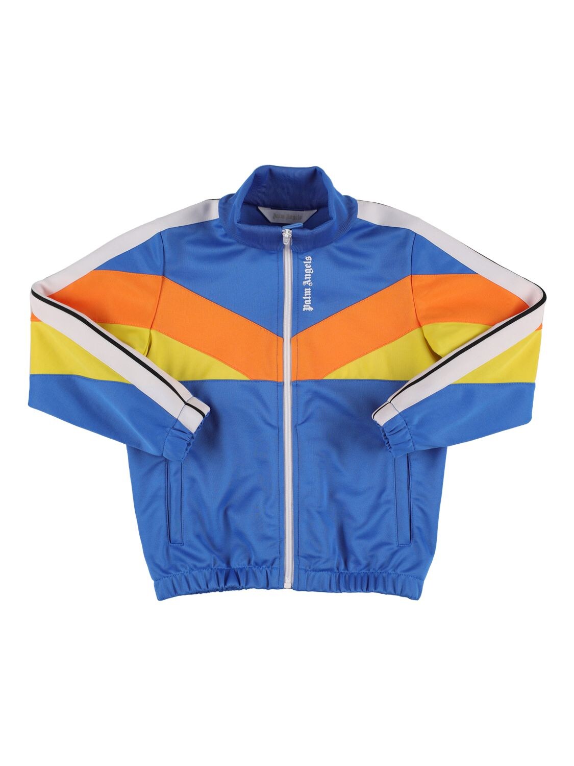 Logo Colorblocked Track Jacket in Multicoloured - Palm Angels