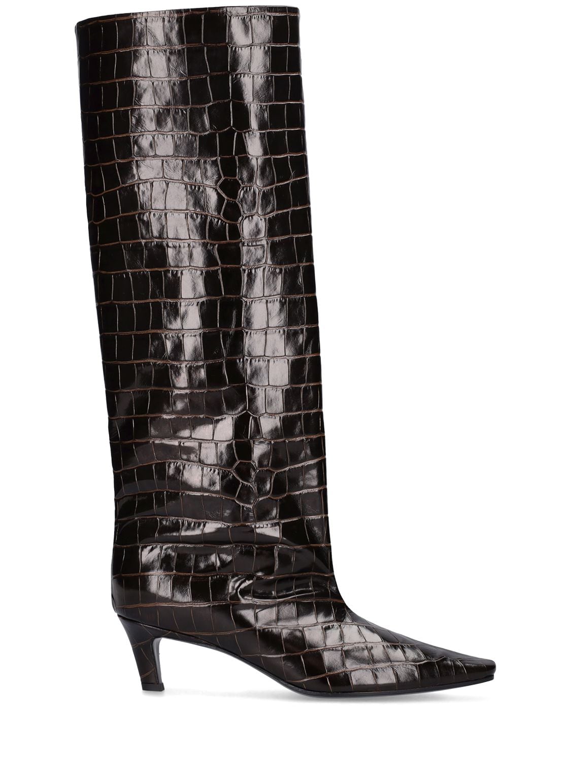 Image of 50mm The Wide Shaft Leather Tall Boots