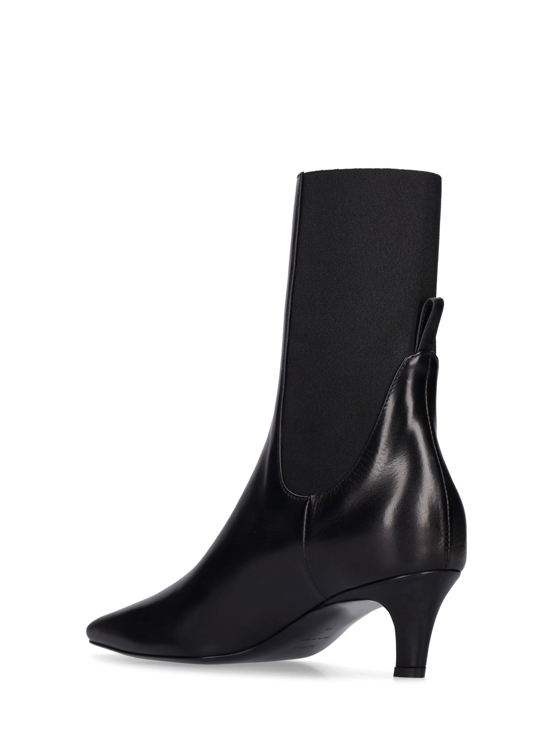 Shop Totême 50mm Leather Ankle Boots In Black
