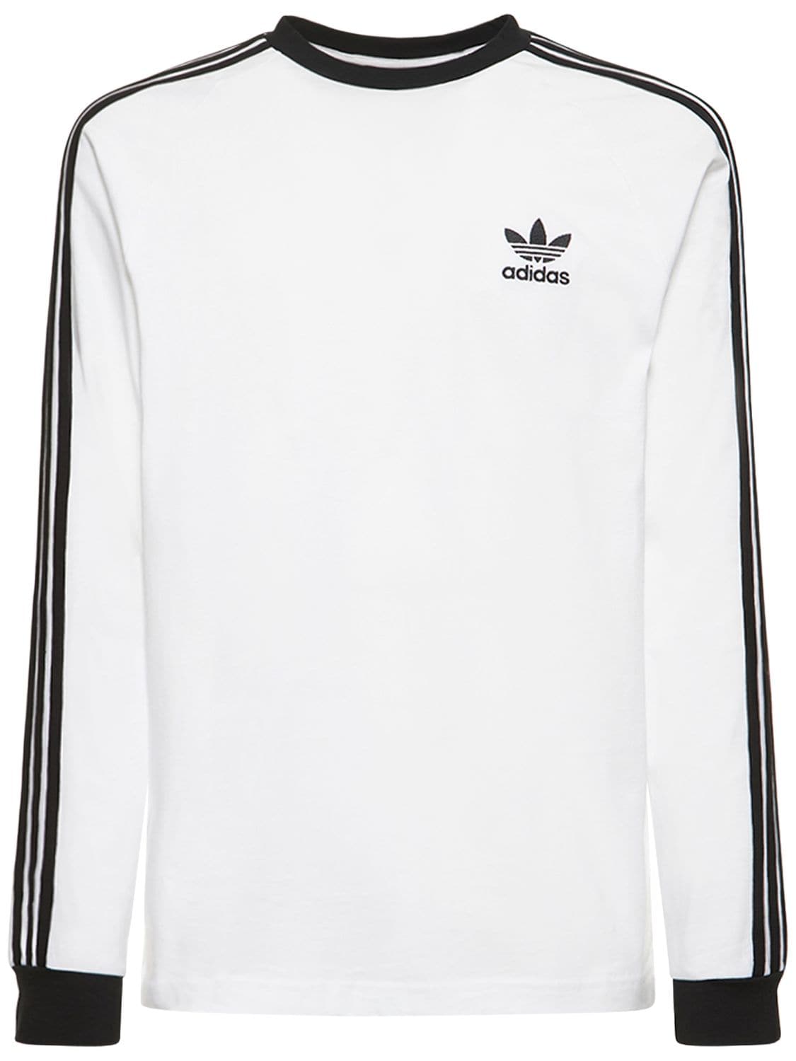 selvbiografi mave Faderlig Adidas Originals Adicolor Three Stripe Long Sleeve T-shirt In White |  ModeSens