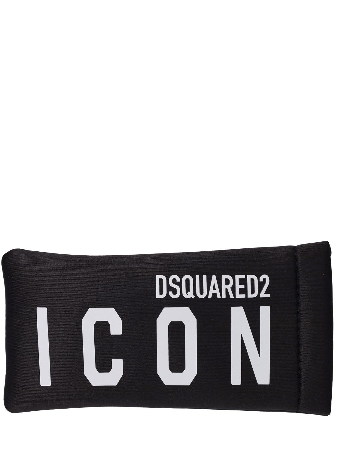 Shop Dsquared2 D2 Icon Squared Sunglasses In Red,grey