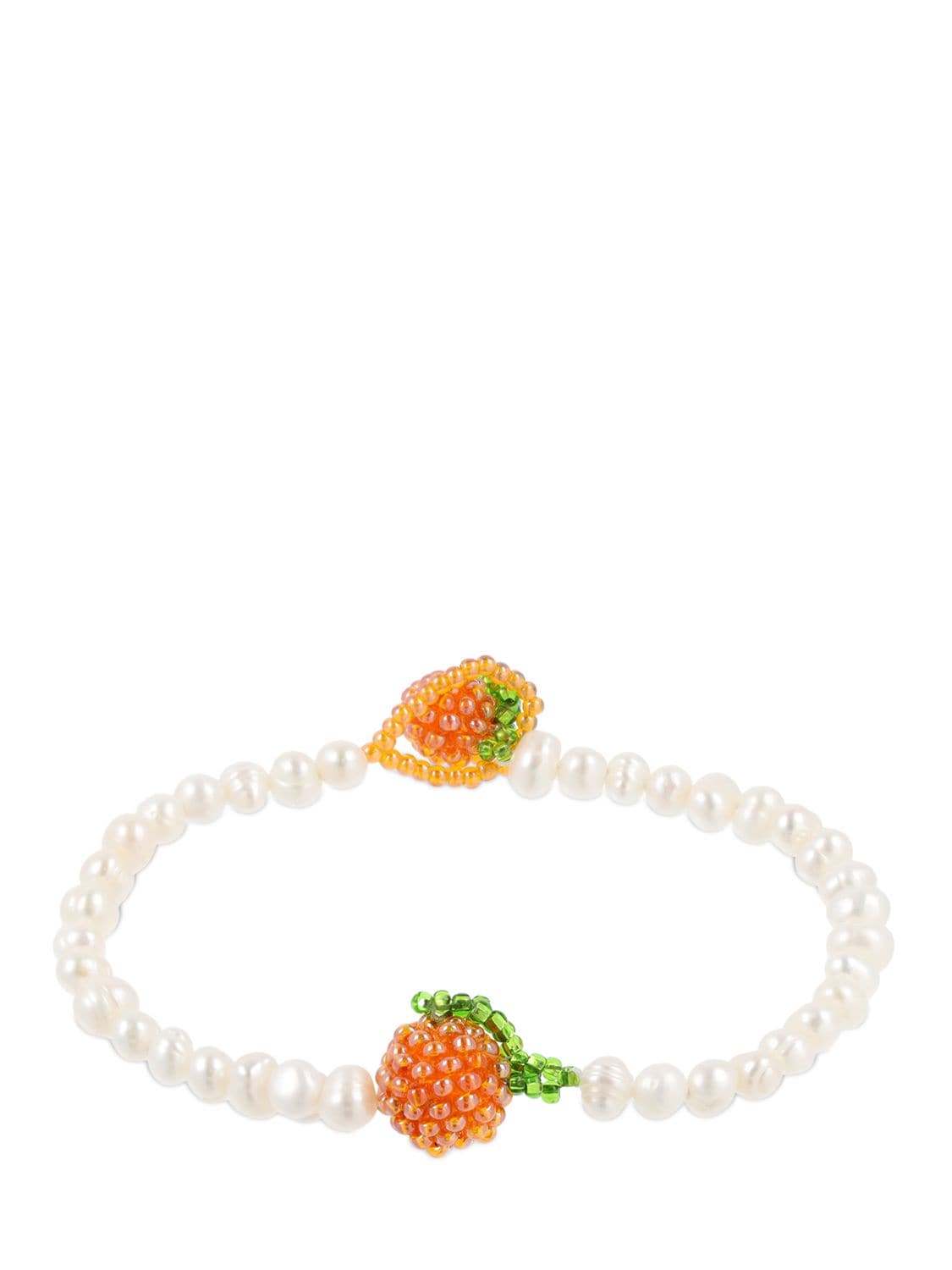 Bracelet Avec Perles Orange