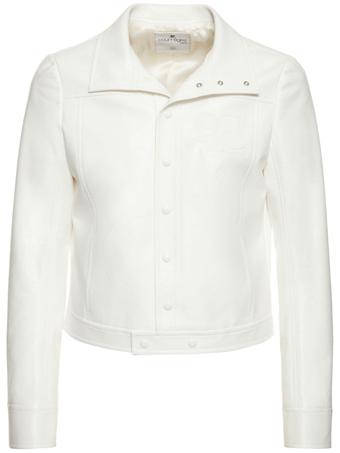 Courrèges Vinyl Jacket In White