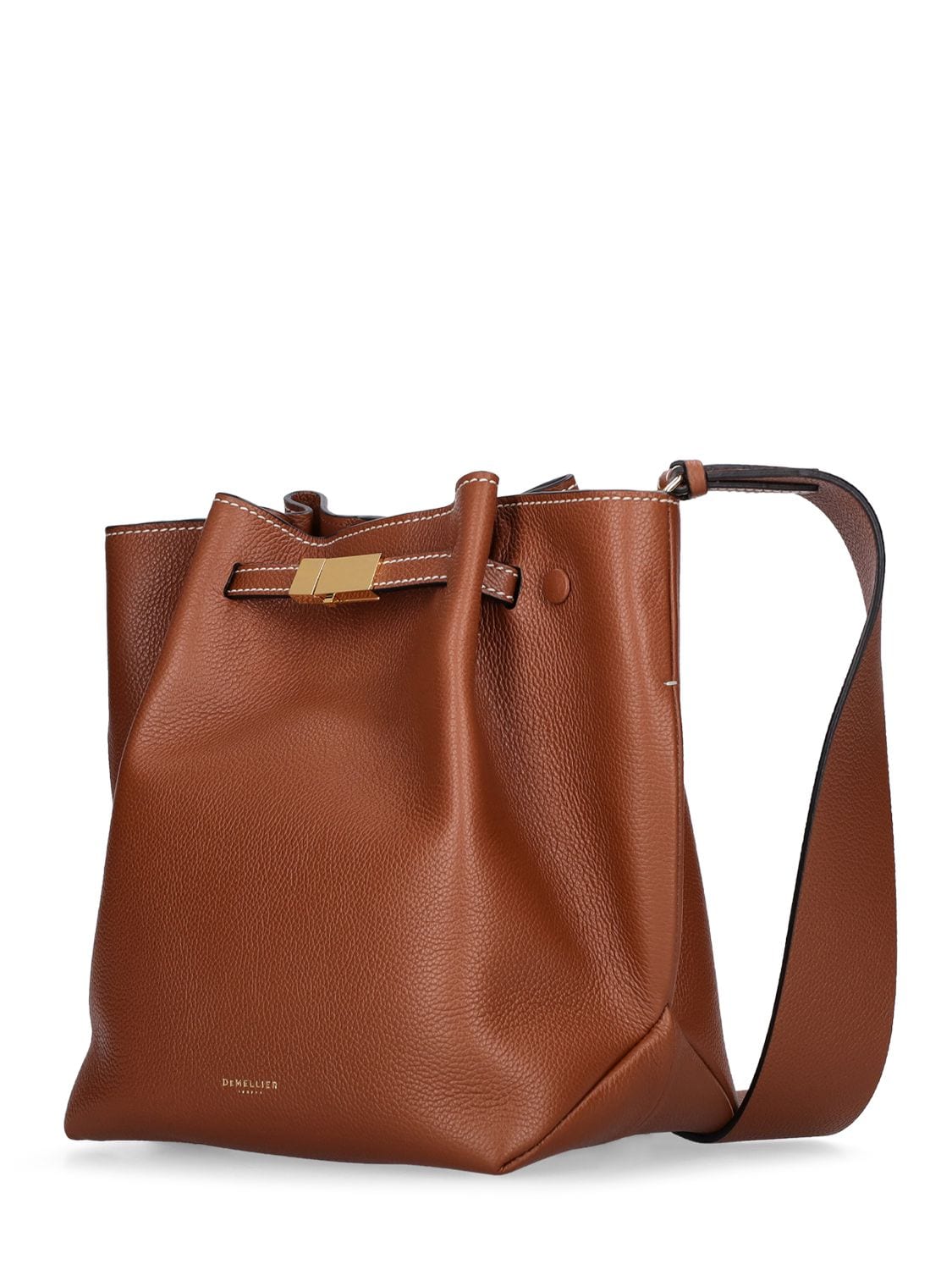 Demellier New York Bucket Grain Leather Bag In Tan | ModeSens