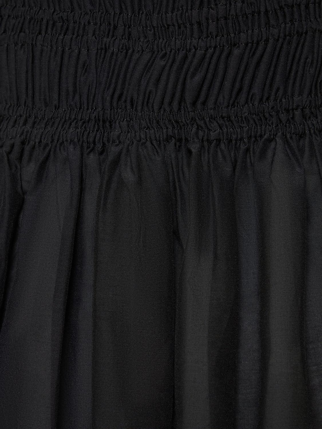 Shop Matteau Smocked Cotton Sundress In Black
