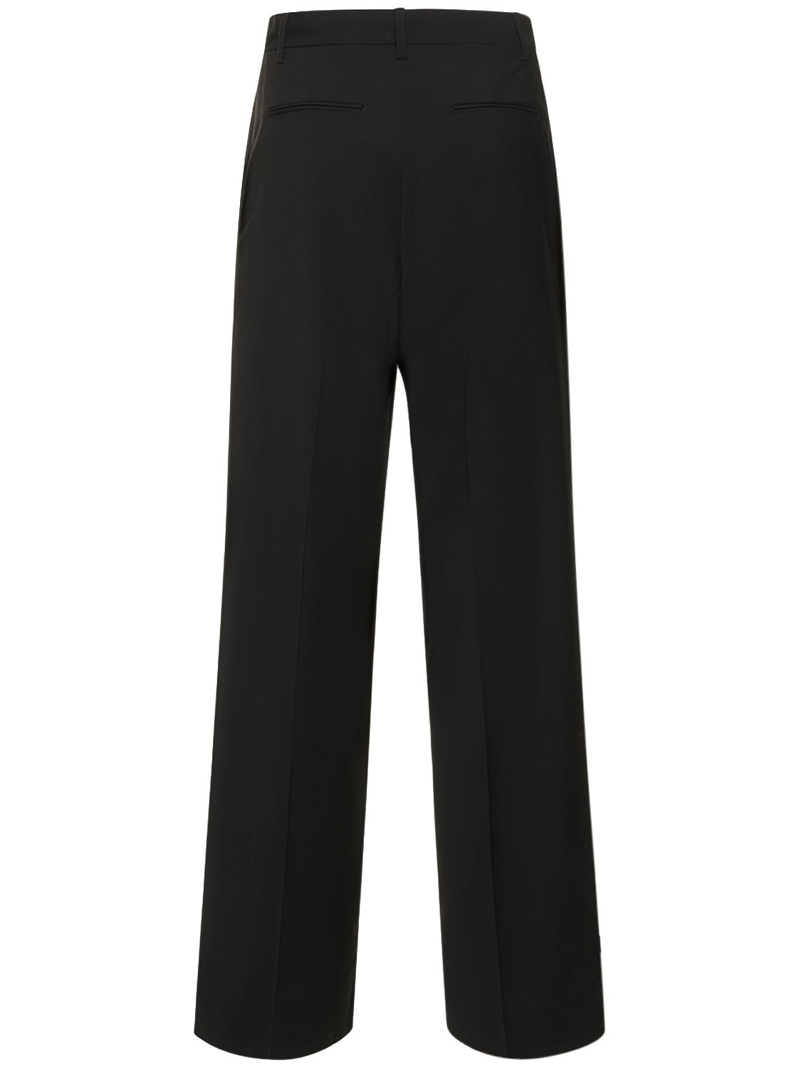 Shop Matteau Relaxed Tailored Wool Blend Pants In Black