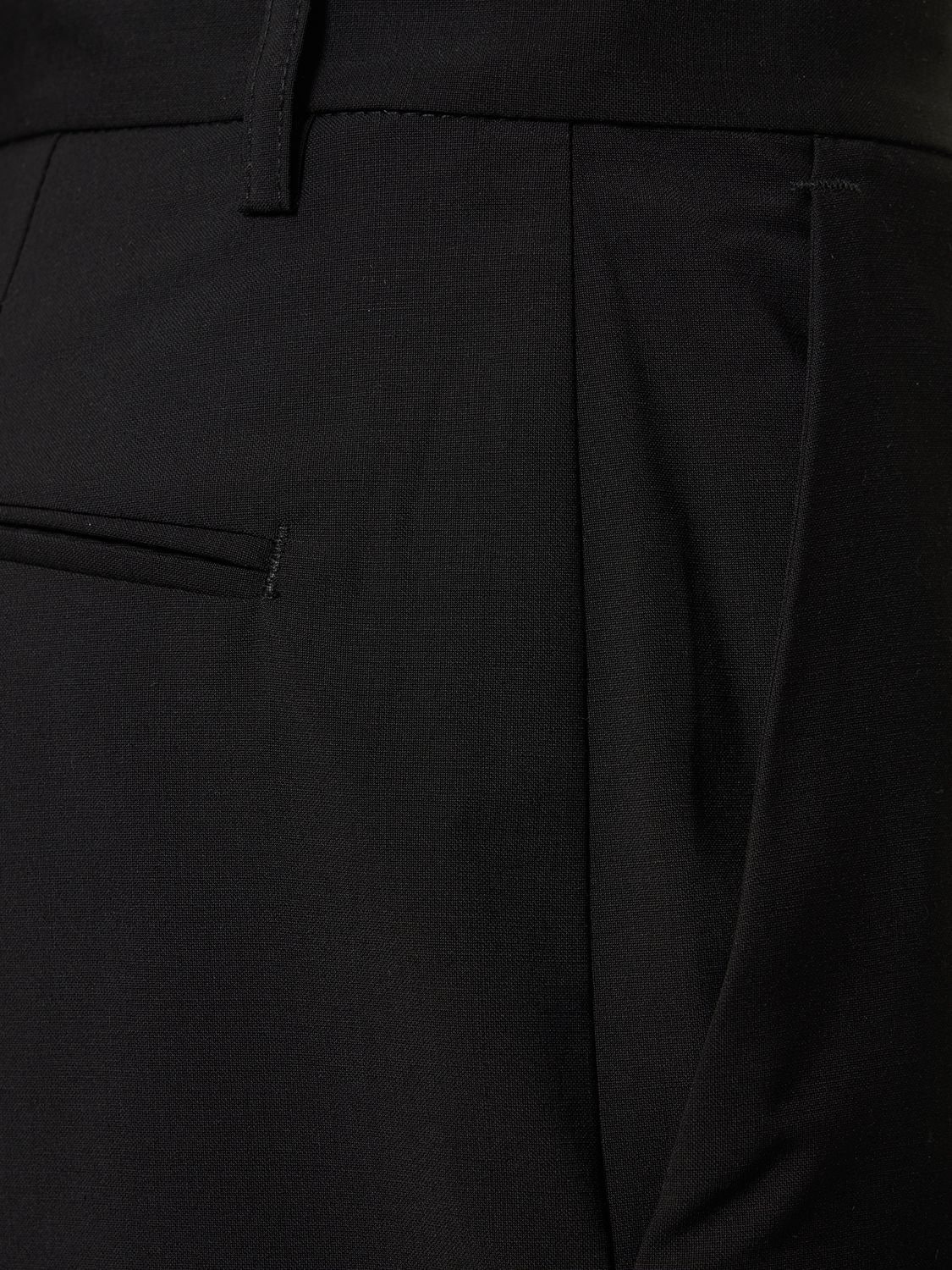 Shop Matteau Relaxed Tailored Wool Blend Pants In Black