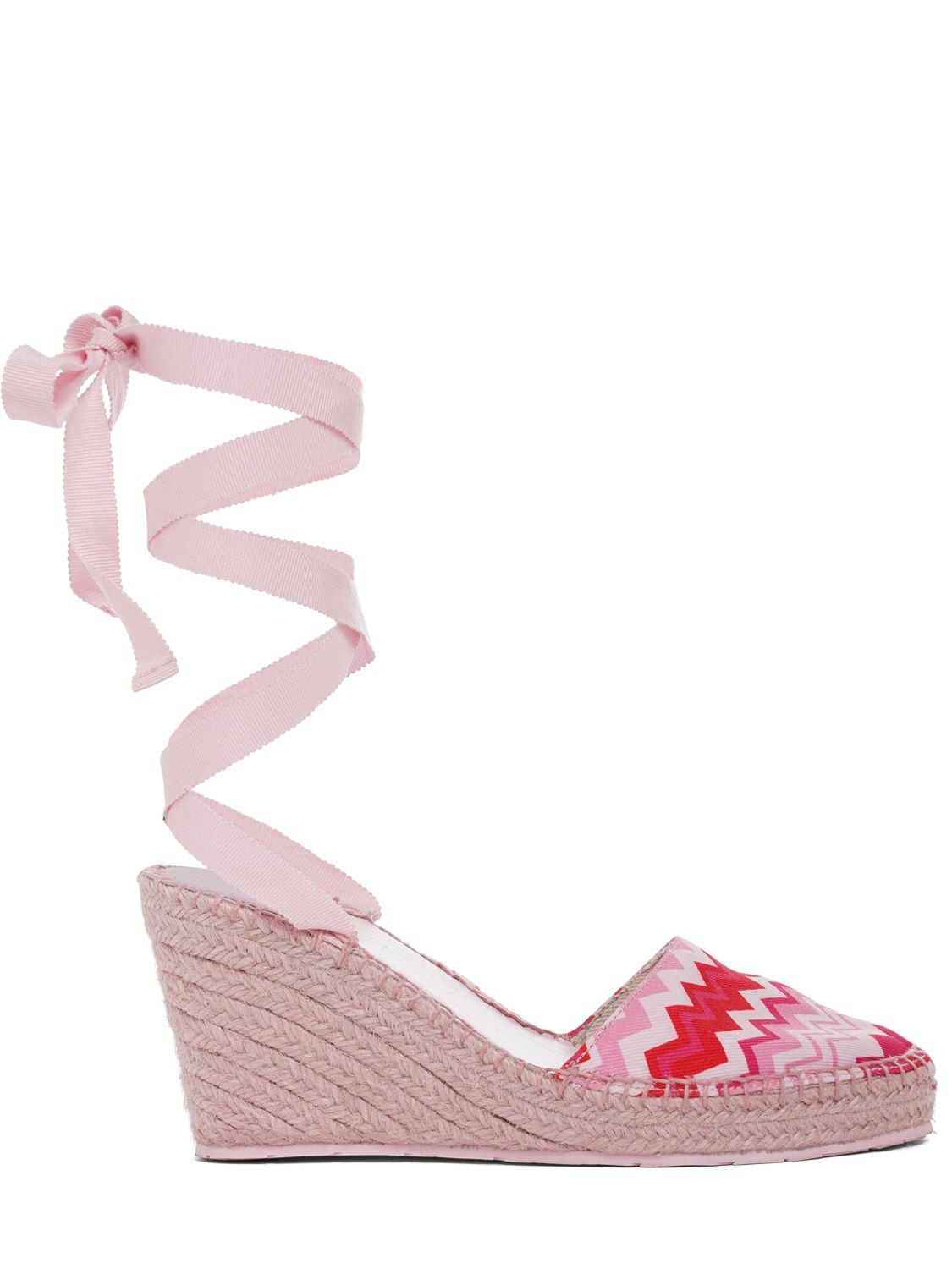 Image of 85mm Canvas Espadrille Wedges