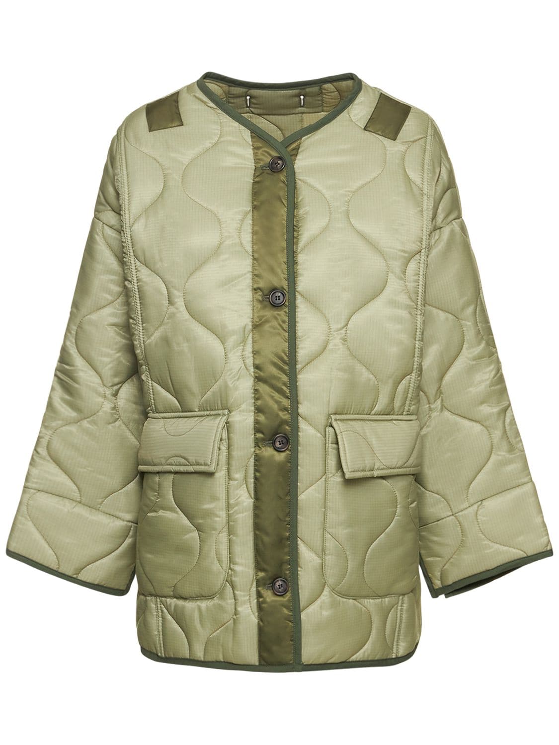 THE FRANKIE SHOP TEDDY QUILTED NYLON JACKET