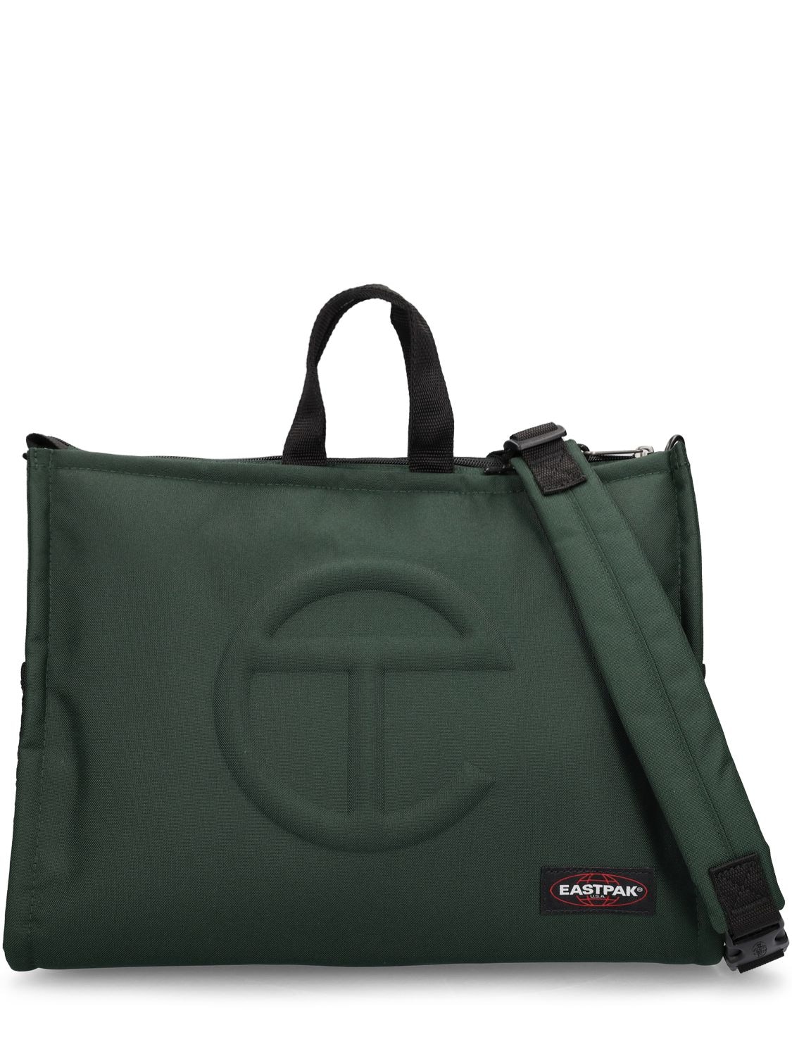 Eastpak X Telfar Telfar Medium Nylon Shopper Bag In Dark Olive