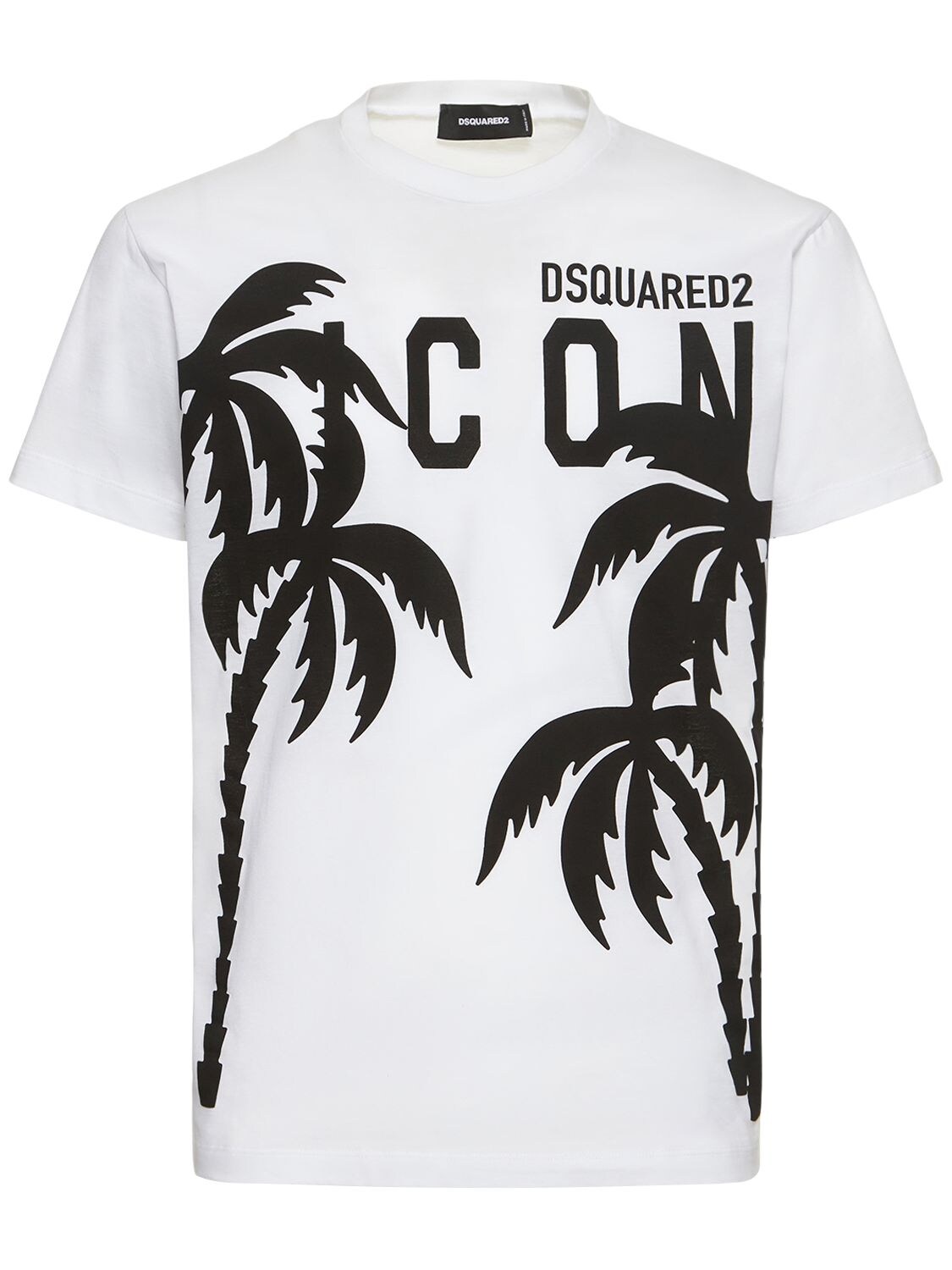DSQUARED2 ICON COTTON JERSEY  T-SHIRT