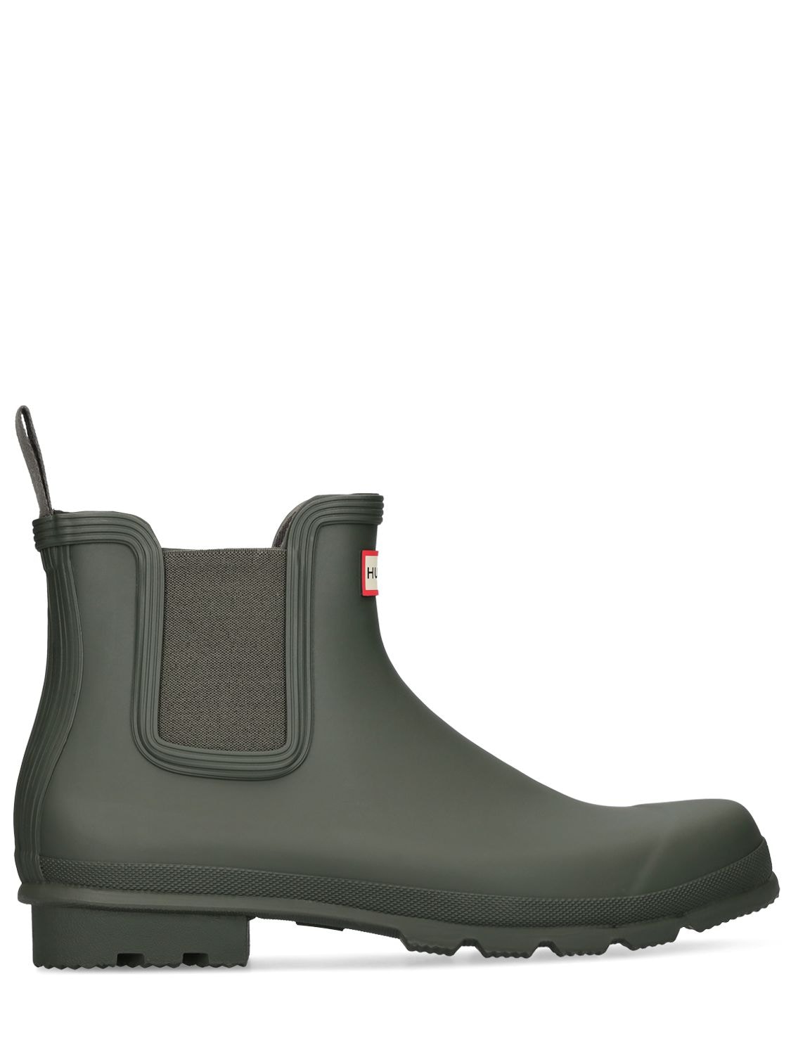 HUNTER RUBBER CHELSEA BOOTS