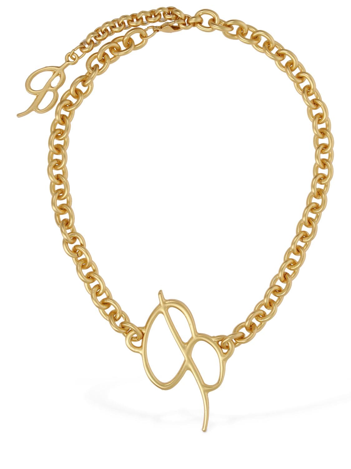 Blumarine - B logo collar necklace - Gold | Luisaviaroma