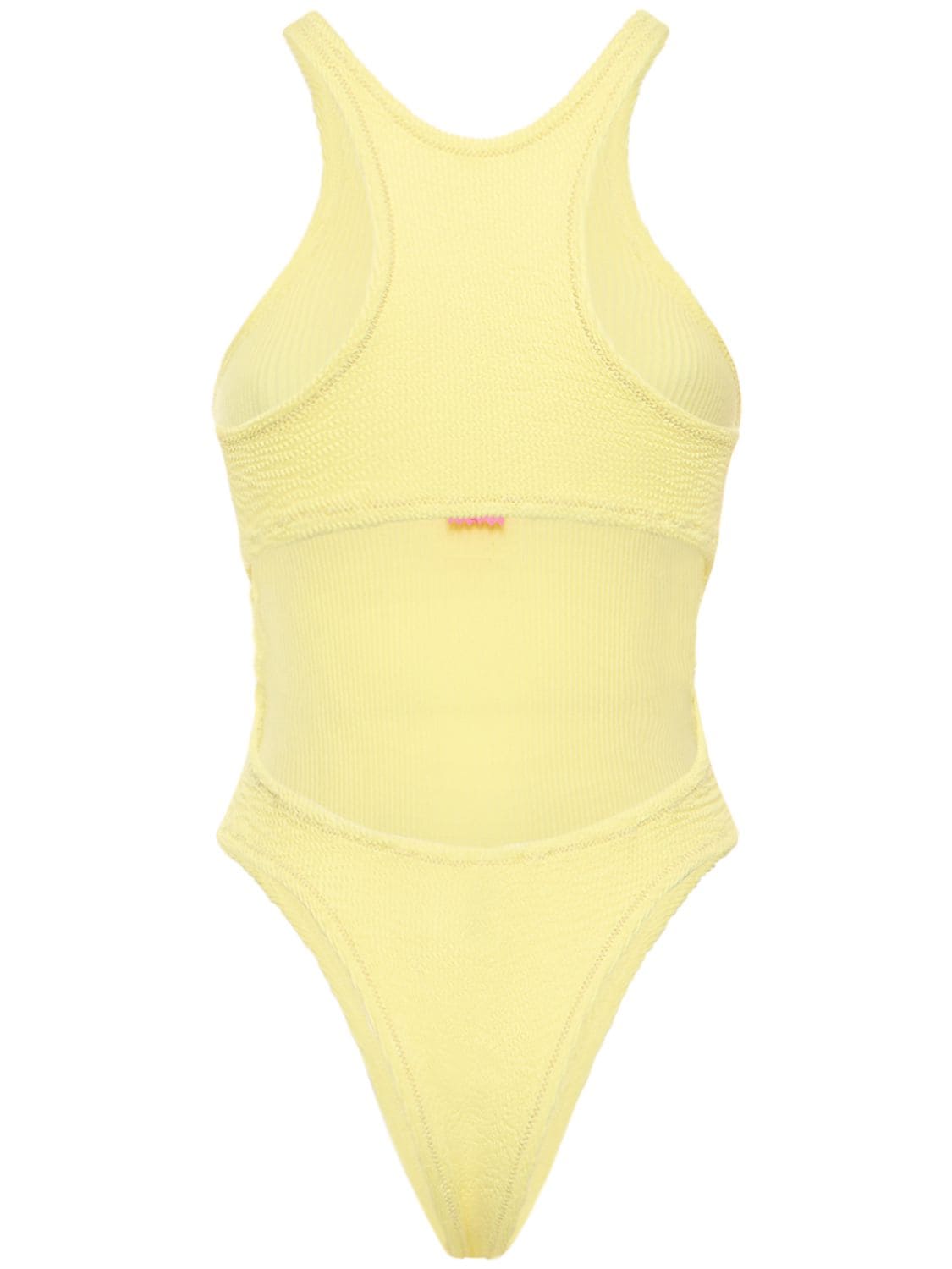 Shop Reina Olga Windsurfer Crickle One Piece Swimsuit In Yellow