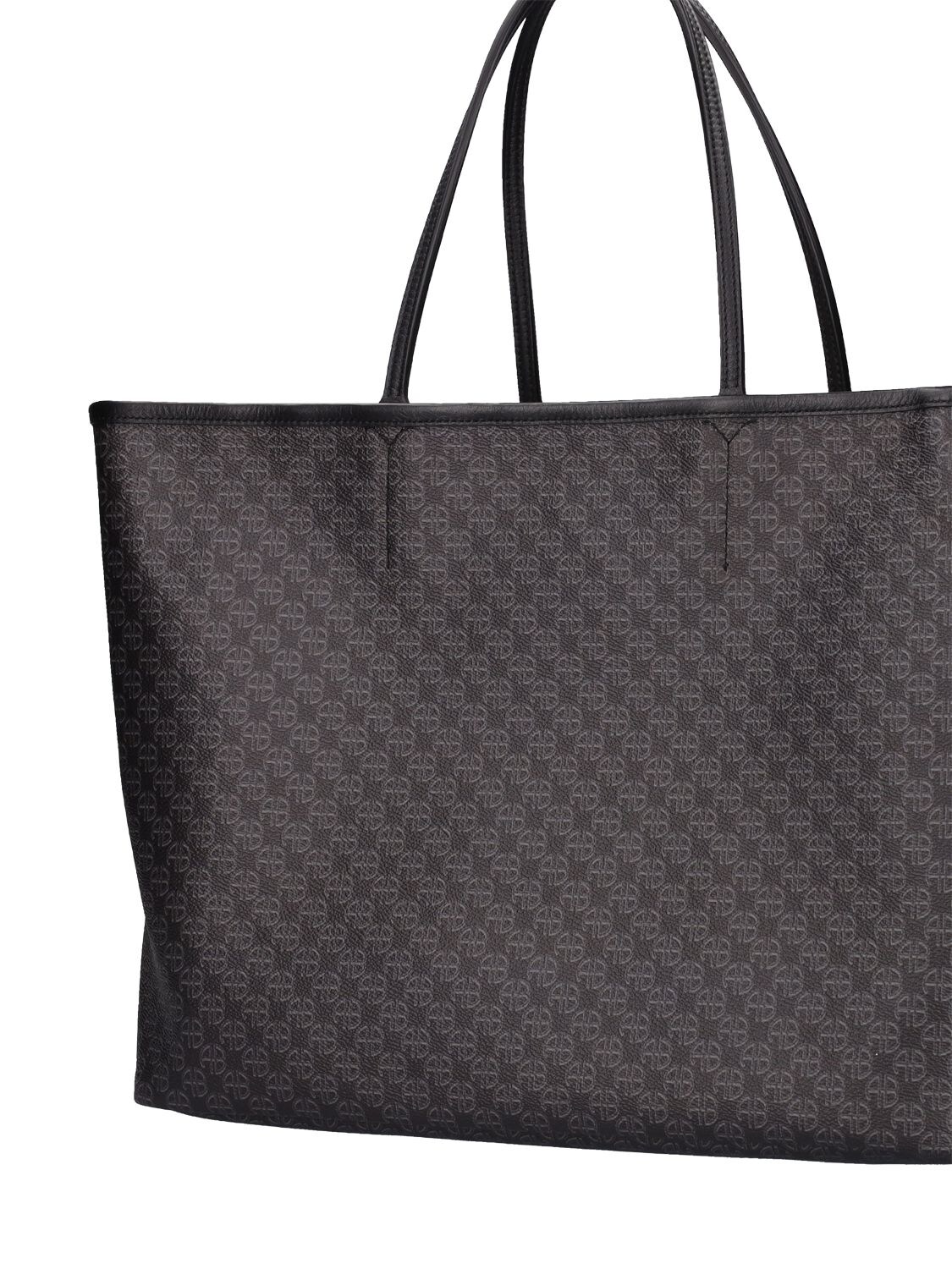 Vesker, Anine Bing Emma Tote - Black Monogram Print - Dame